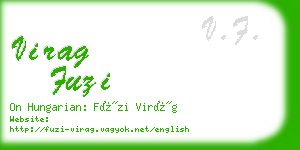 virag fuzi business card